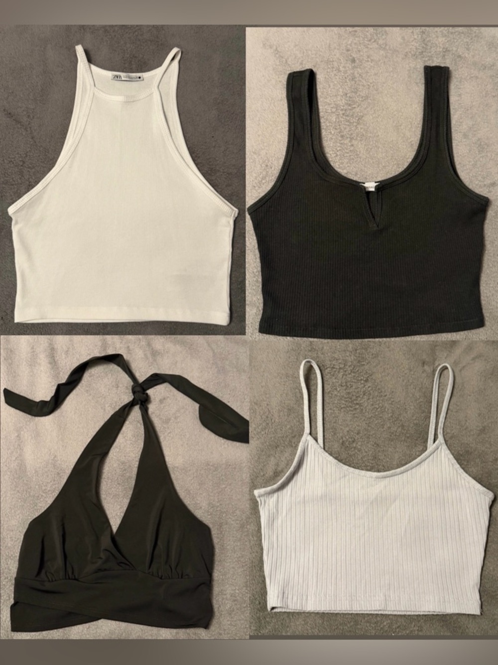Basic Top Pack: Black, Whits, and Light Blue.